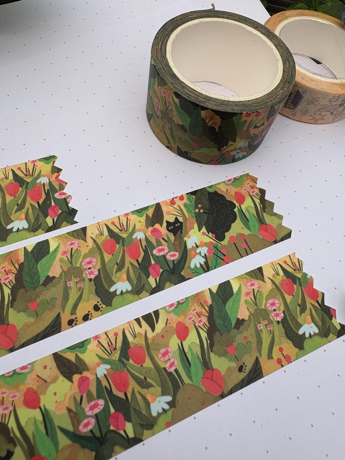 Cat in Field washi tape