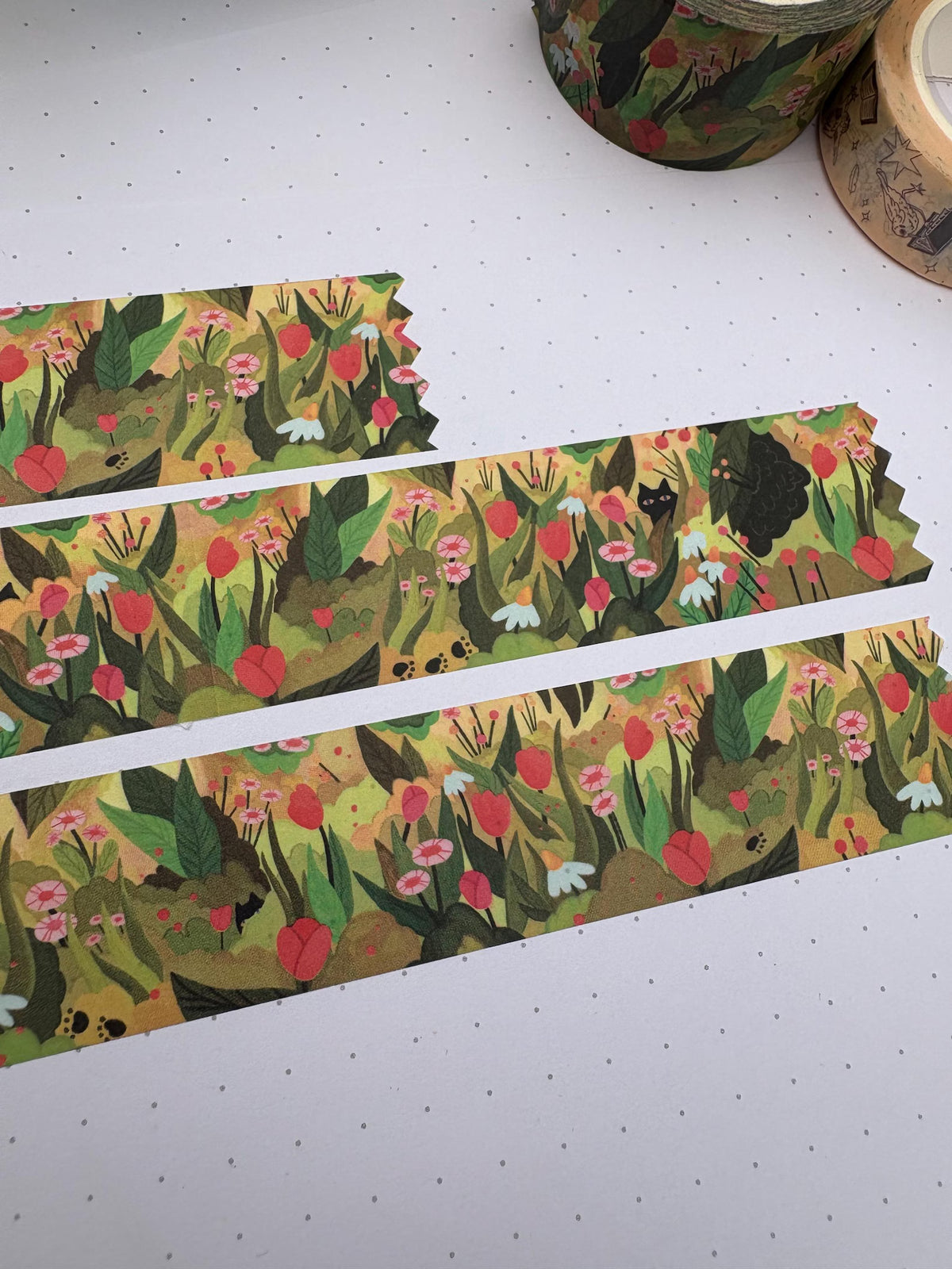Cat in Field washi tape