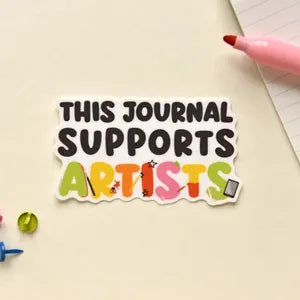 This Journal Supports Artists Sticker