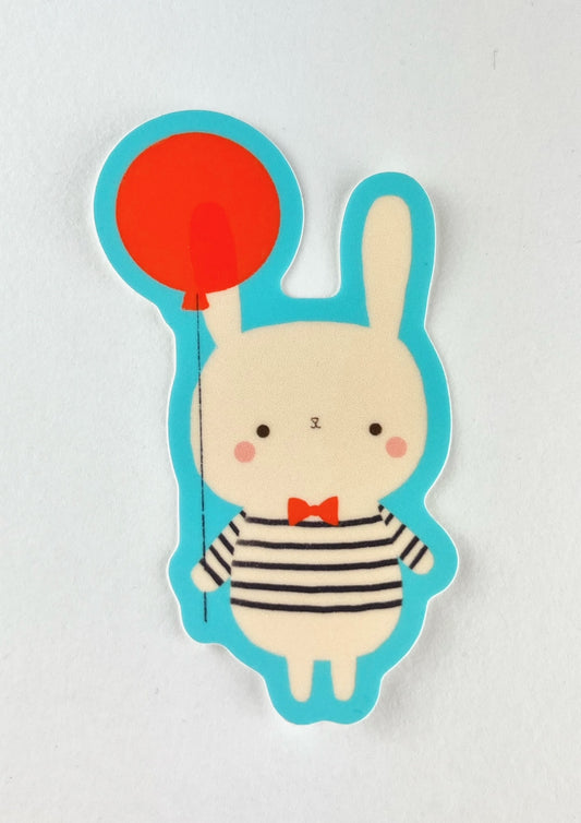 Bunny’s Red Balloon sticker