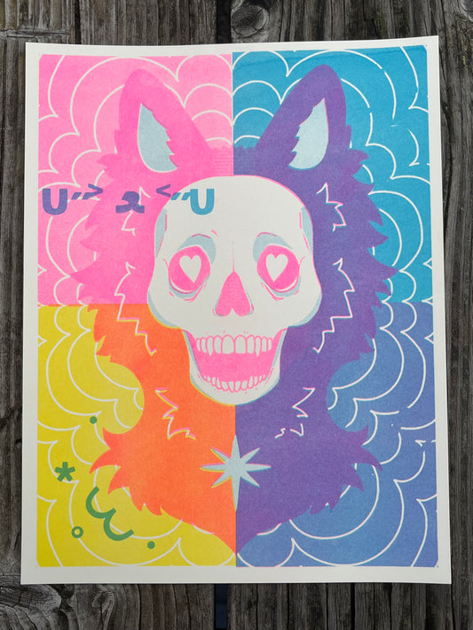 technicolour dog riso