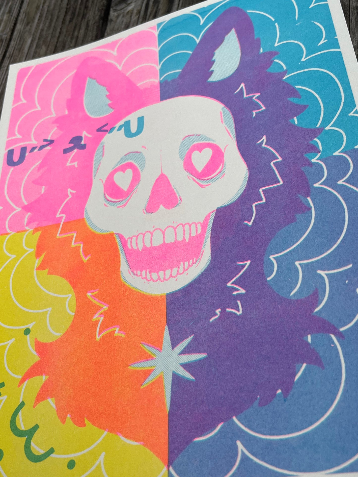 technicolour dog riso