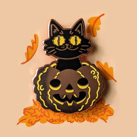 Jack'o the Cat Enamel Pin