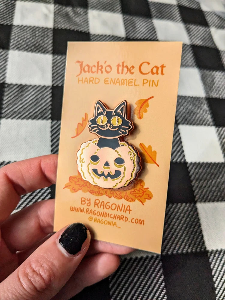 Jack'o the Cat Enamel Pin