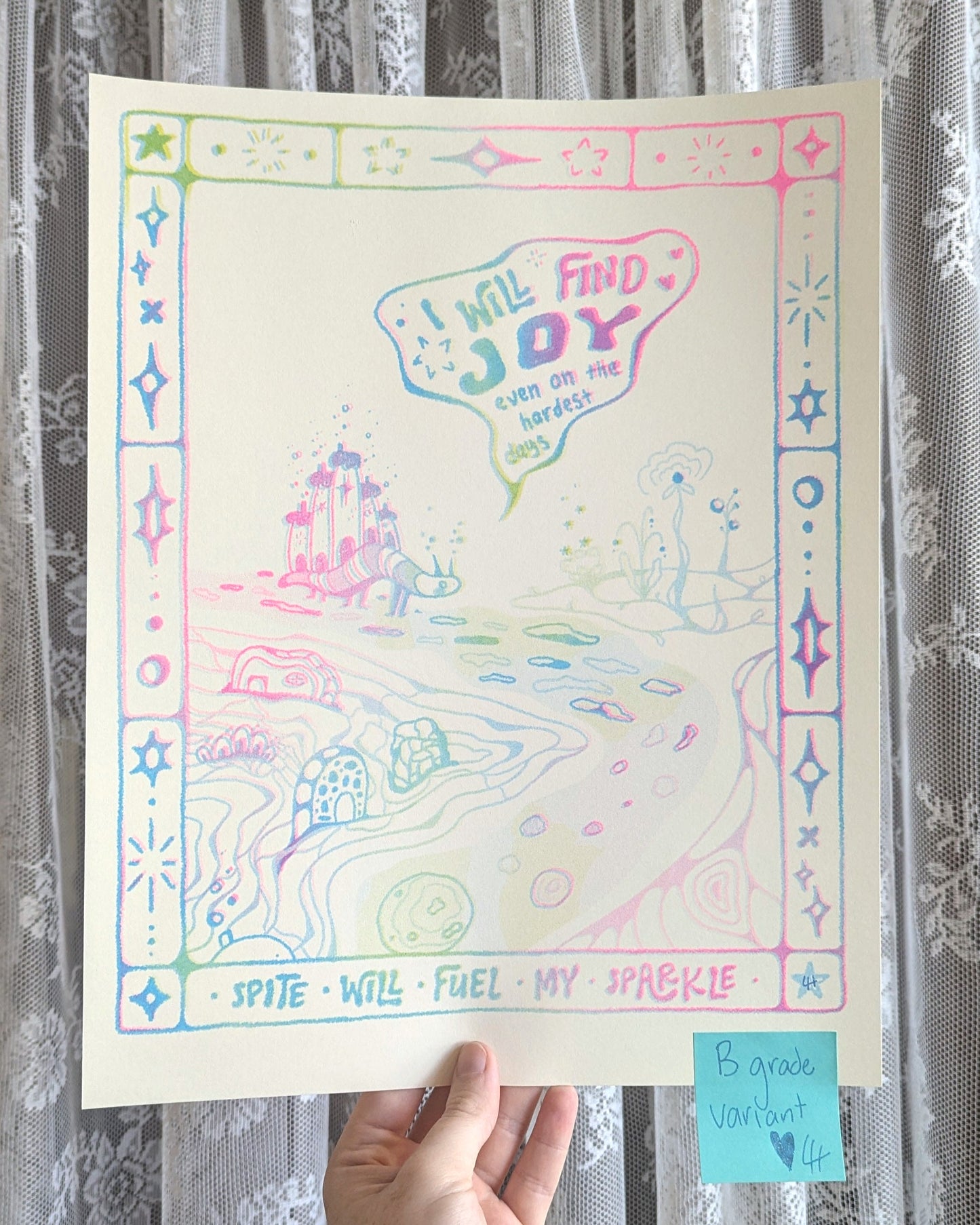 joyous snouse riso print