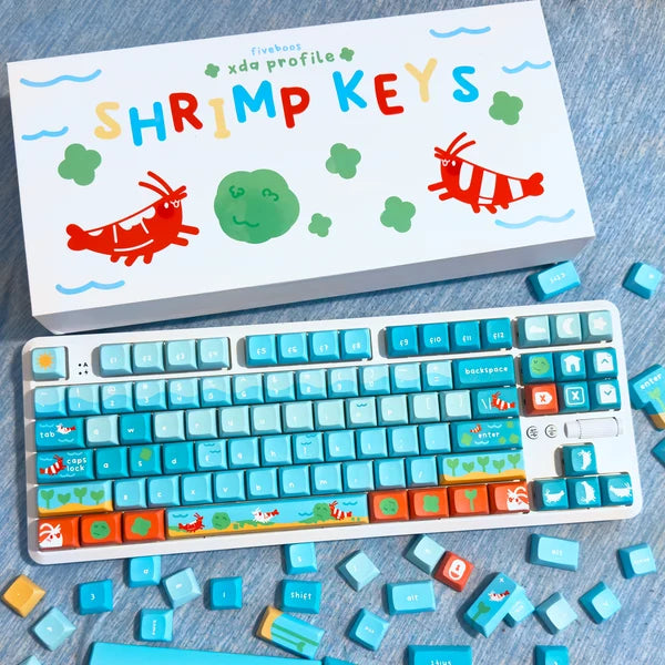 Marimo Shrimp keycaps set