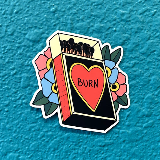 Burn Sticker