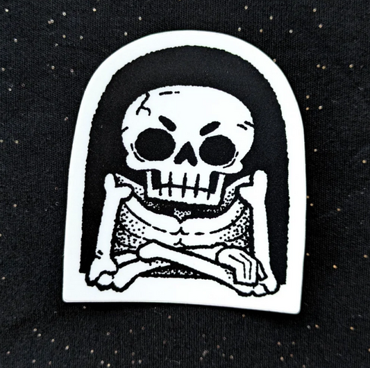 Stubborn Skeleton sticker