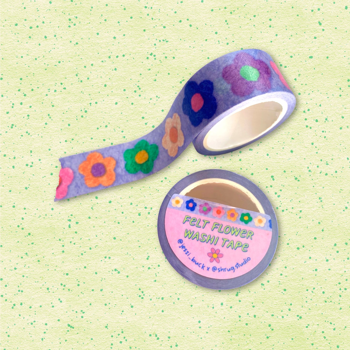 Flower Felt washi tape