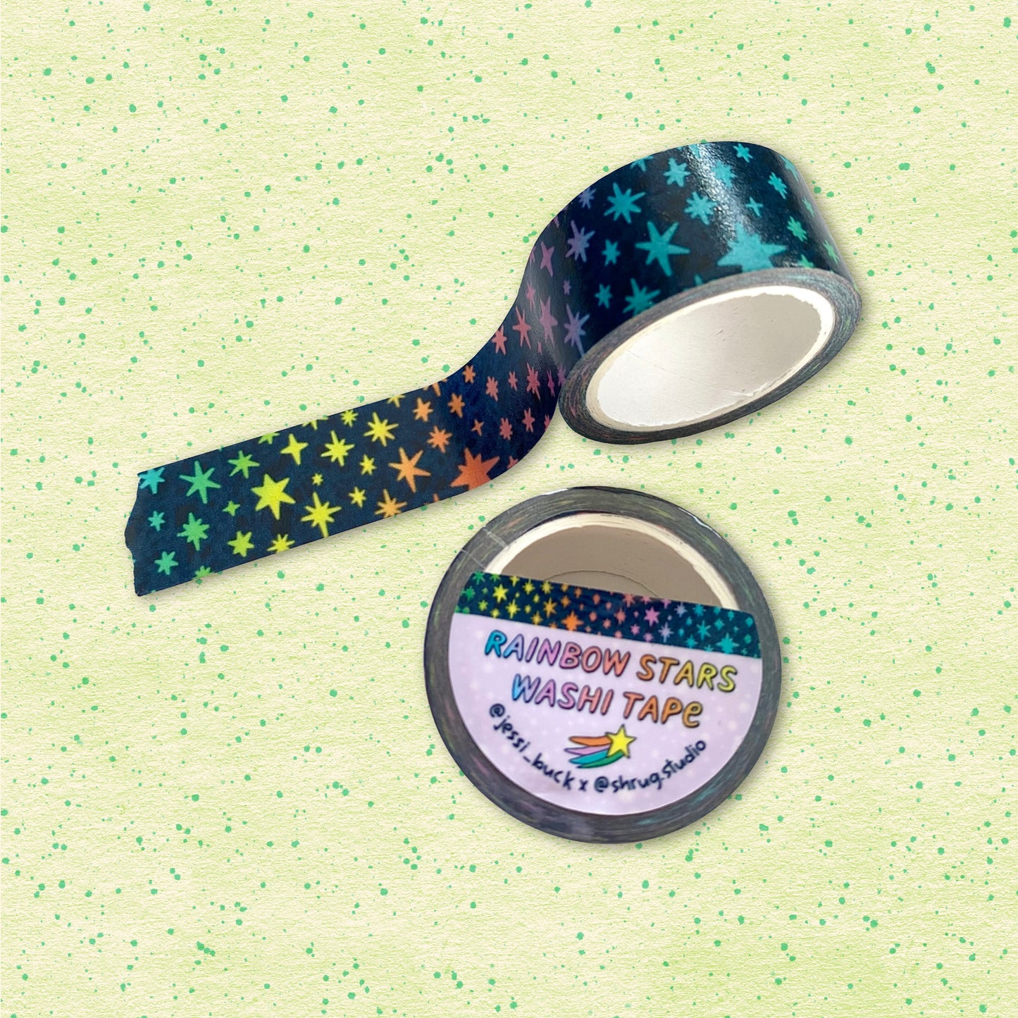 Rainbow Stars washi tape