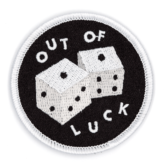 Out Of Luck Embroidered Iron-On Patch