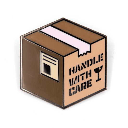 Handle With Care Enamel Pin